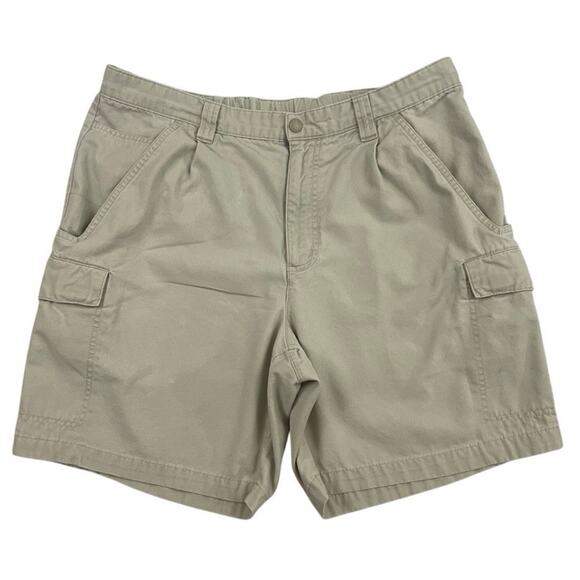 Columbia Omni Shade Cargo Shorts Mens 36 Beige Sun Protection Adjustable Waist - Picture 1 of 12